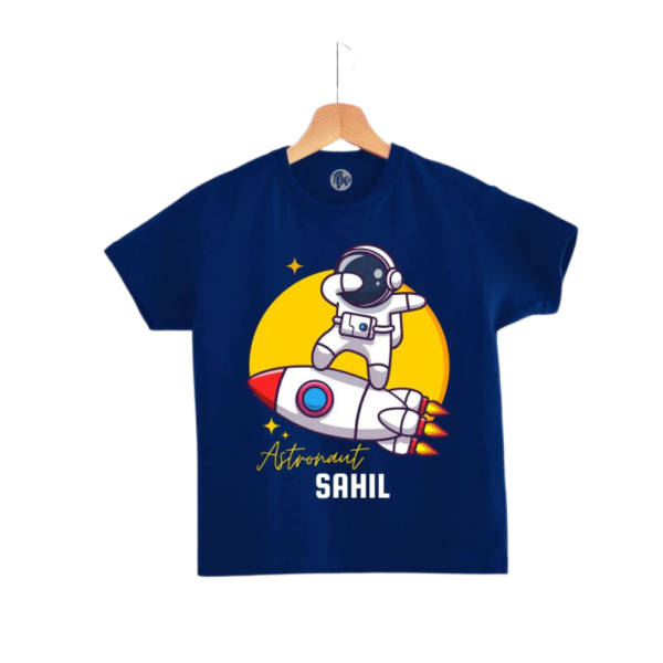 Space theme Astronaut Customized T-Shirt for Kids