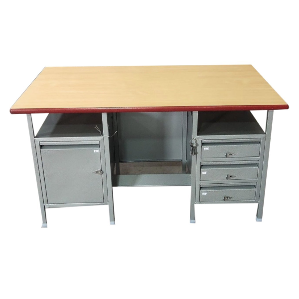Two Side Drawer Steel Table