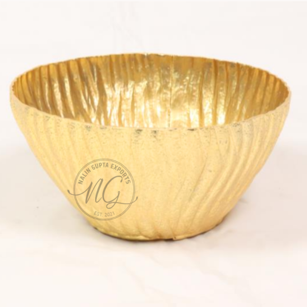 Decorative Metal Textured Bowl (per piece)