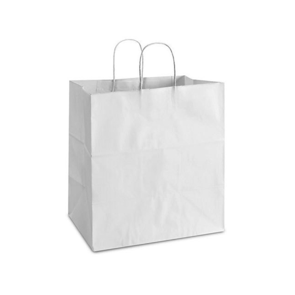 Plain Bleach Kraft White Paper Bag