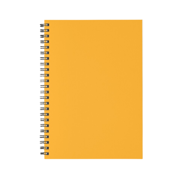 Dark Tangerine Orange Spiral Notebook