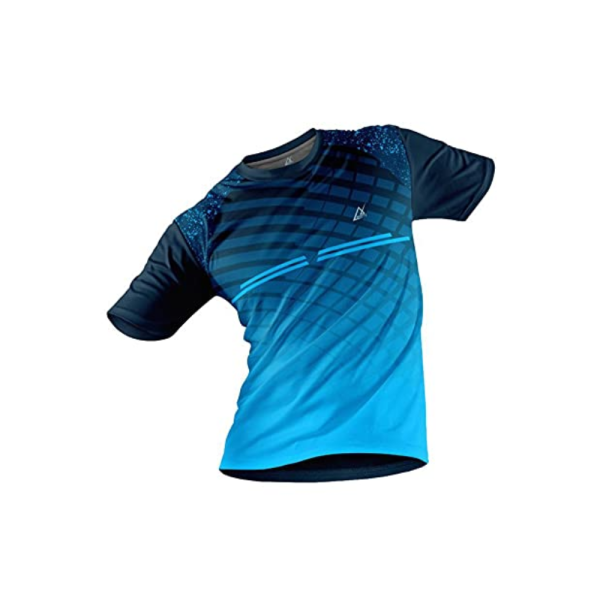 Blue Sports Men Printed T-Shirt