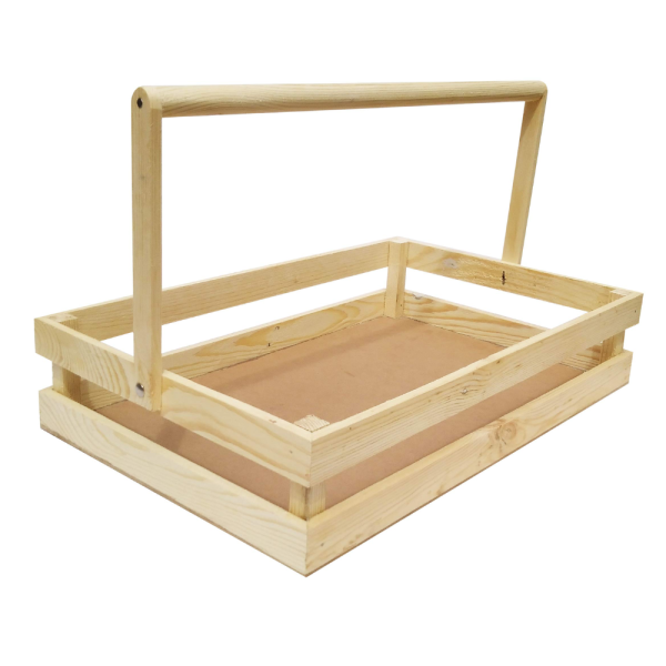 Pine Wood Hamper Tray