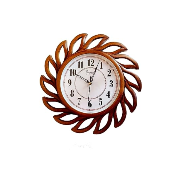 Lyonic Wood Siddharth Quartz Wall Clock