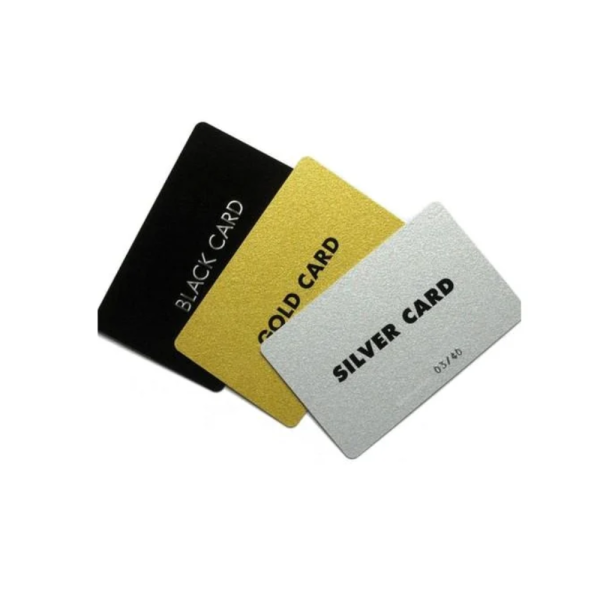 Gold & Silver PVC Glitter ID Card