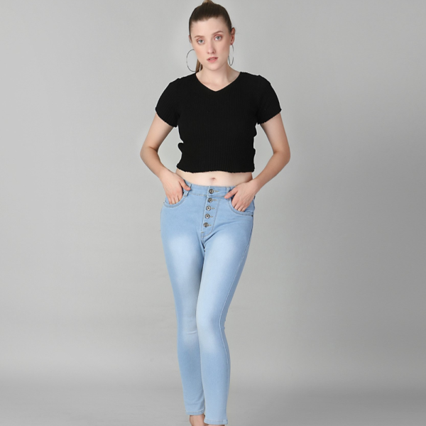 Ice Blue Skinny Ladies Jeans