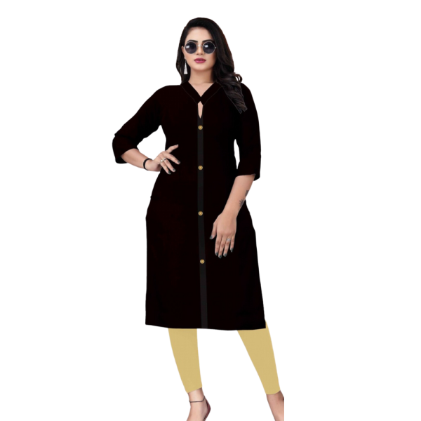 Black Cotton Kurti