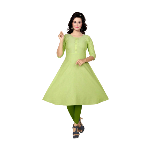 Cotton Green Kurti