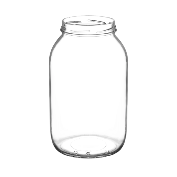 Clear Round Shape Glass Jar