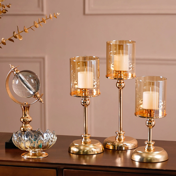 Stylish Glass Candle Holder