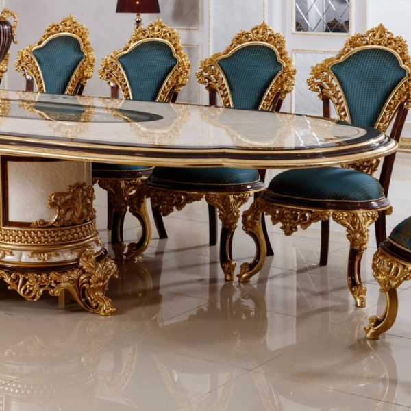 Luxury Dining Table And Chairs Set