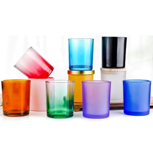 Colourful Glass Candle Holder