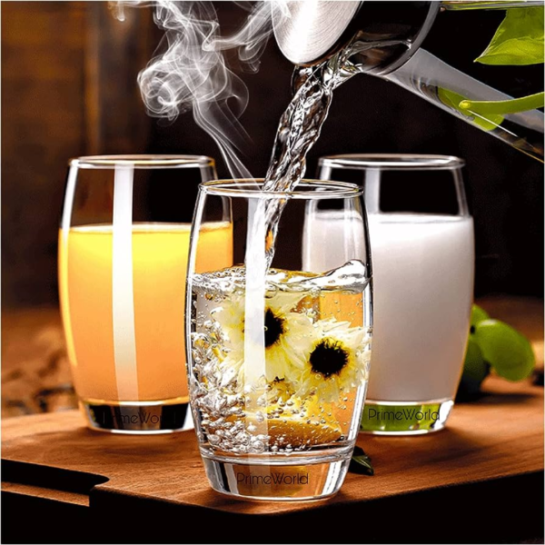 Clear Elegant Soft Drink Glass