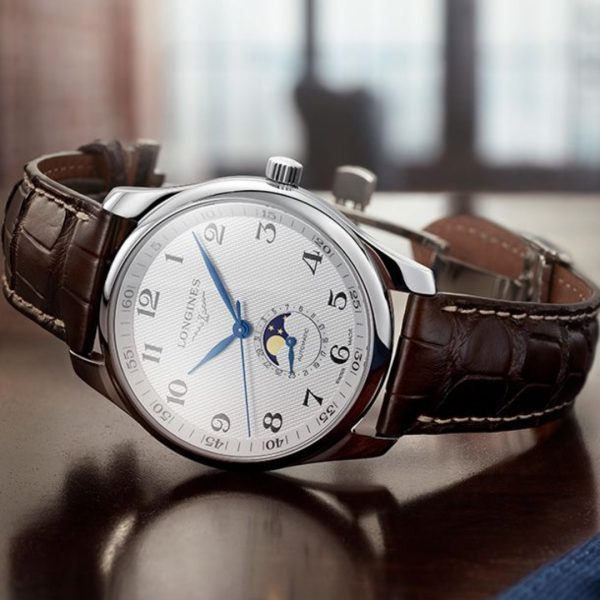 White Dial Brown Strap Watch For Men
