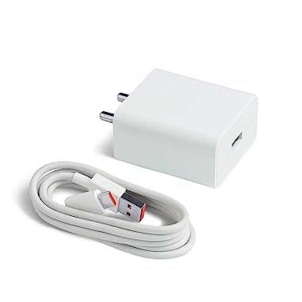 Wall Charger Adapter with USB to Type-C Cable (white)