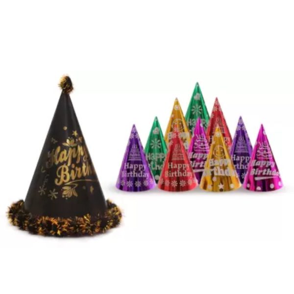 Colorful Birthday Glitter Caps