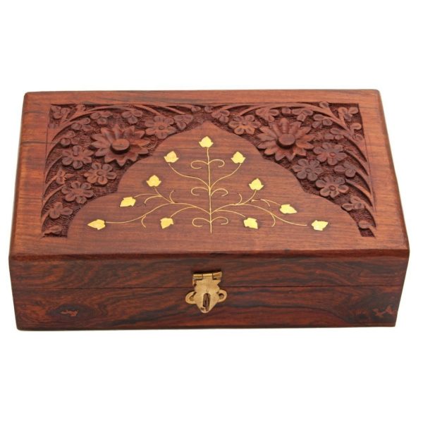 Wooden Box Jewelry Holder
