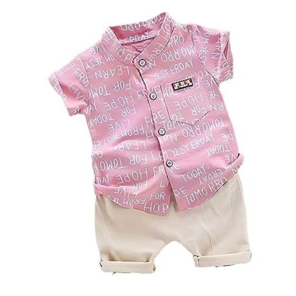Solid Classic Casual Set For Baby Boy