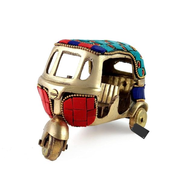 Vintage Style Brass Auto Rickshaw