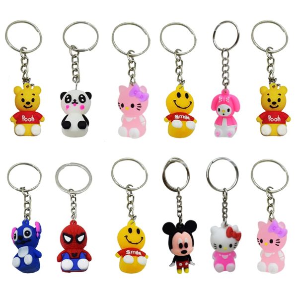 Cartoon Character Keyrings for Kids