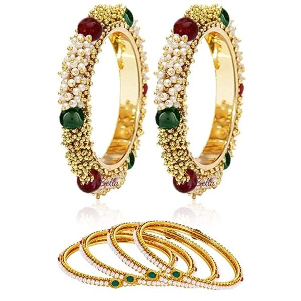 Traditional Pearl Kungan Bangles