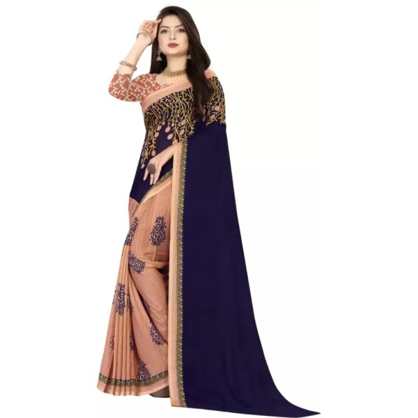 Georgette Saree With Lace Border