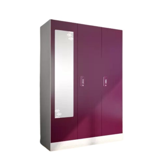 3 Door Metal Almirah With Locker