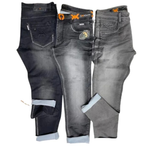 Faded Men Grey Jeans