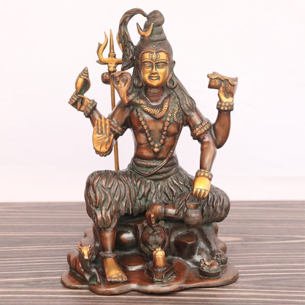 Lord Shiva Bronze Resin Statue