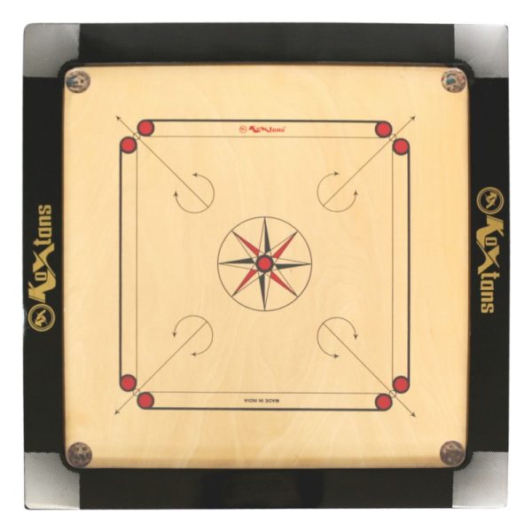 Super Full Size 3" Border 36 Inch Carrom Board With STRICKER & Accessories