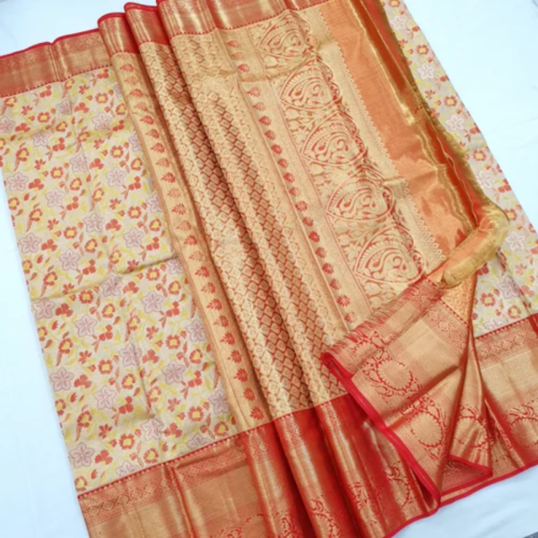 Kanchipuram Pure Handloom High Tissue Silk Saree