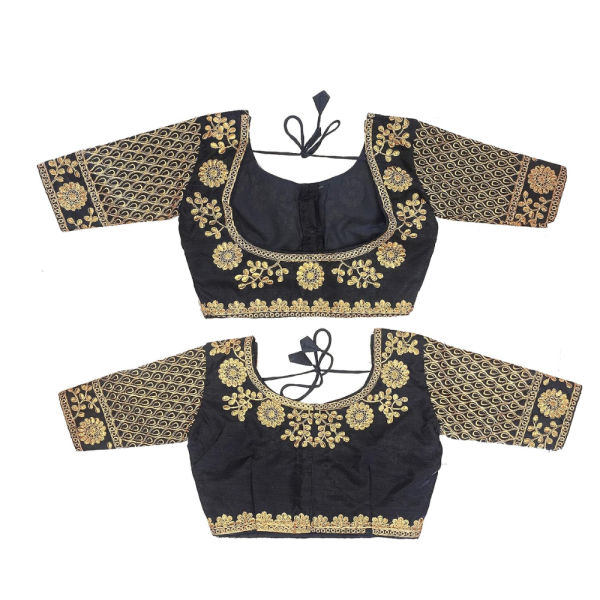 Women's Round Front Back Neck Designs Blouse