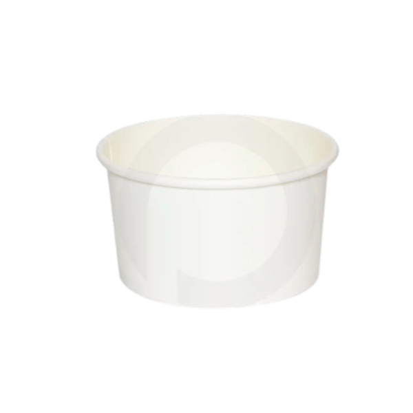 White Plastic Ice Cream Cup (per pc)