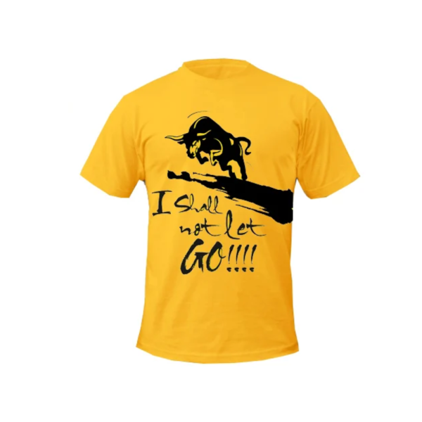 Mens Yellow Customized T-Shirt