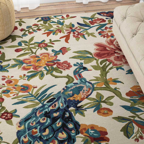 Multicolour Floral Hand Tufted Carpet