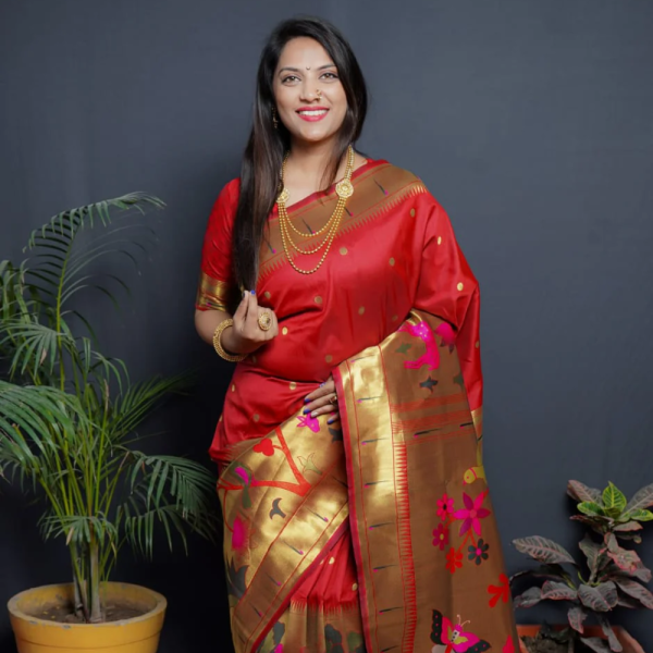 Party wear Paithani Pure Silk Handloom Saree
