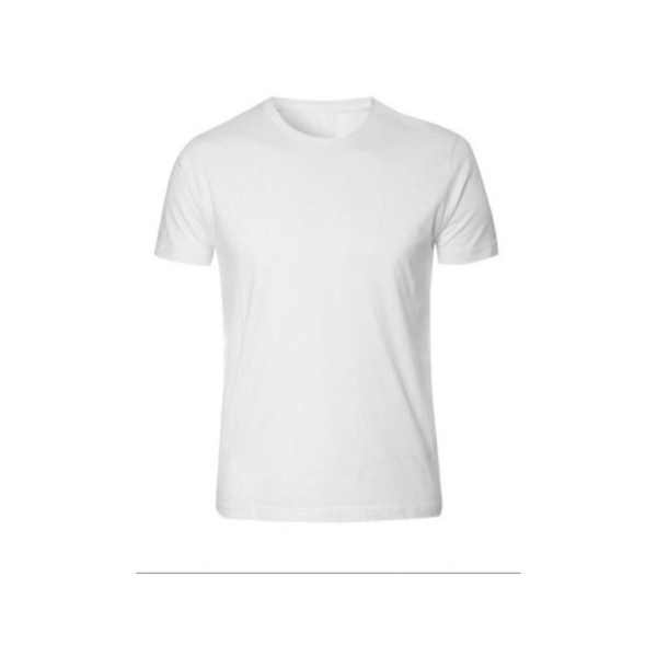 Cotton Mens White Plain T Shirts