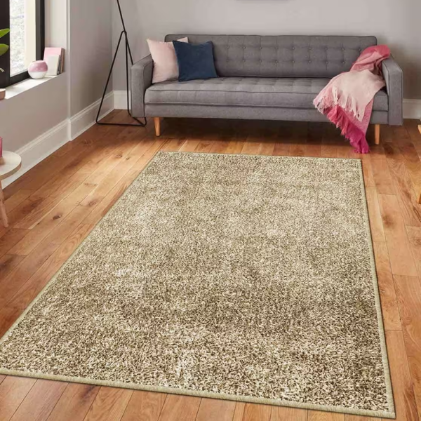 Solid Pattern Beige Carpet (per sq feet)