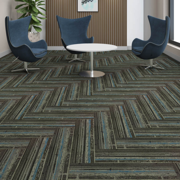 Eternity Carpet Tiles Nylon-Blue (per sq feet)