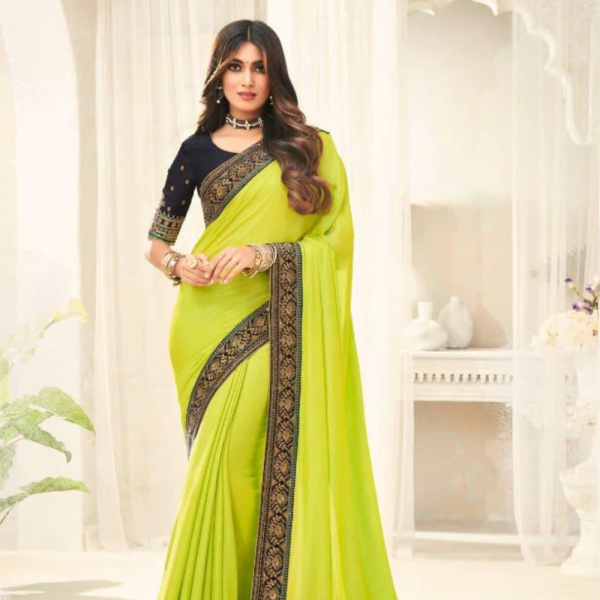 Designer Soft Silk Saree With Designer Blouse