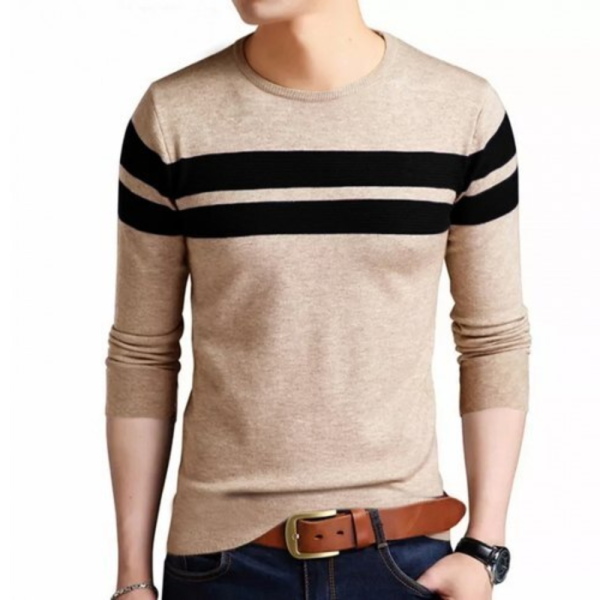 Men Fashionable Round Neck Full Sleeves Casual T Shirt