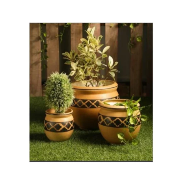 Round Ceramic Flower Pots