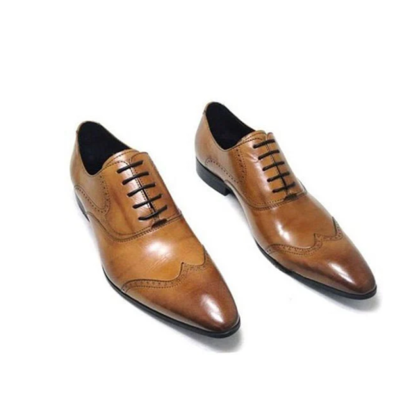 Mens Brown Leather Formal Shoes