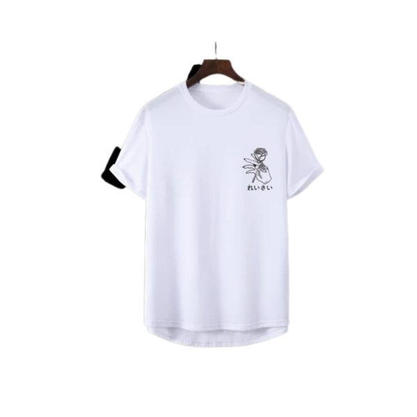 Feviest Round Neck White T Shirt