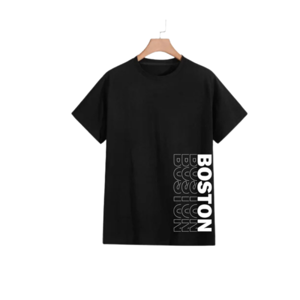 Feviest Round Neck Boston T Shirt