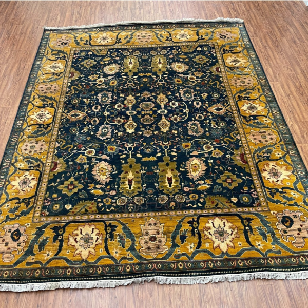 Jute Rectangular Persian Hand Knotted Woolen Carpet (per sq feet)