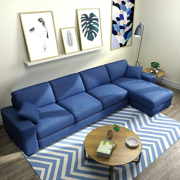 Blue Sofa Set