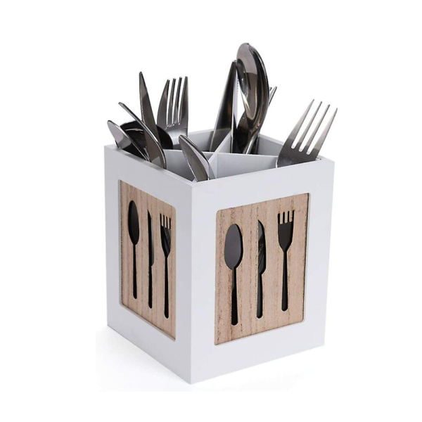 Wooden Cutlery Box Cutlery Basket For Spoon