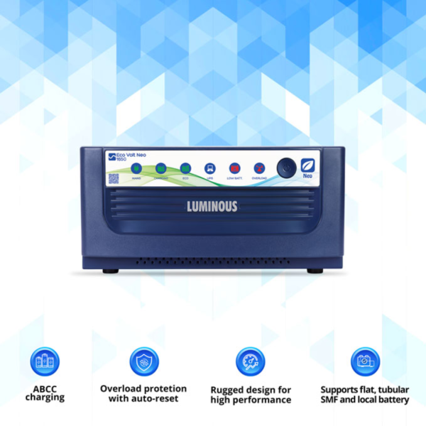 Eco Volt Neo 1650 Luminous Inverter - Image 2