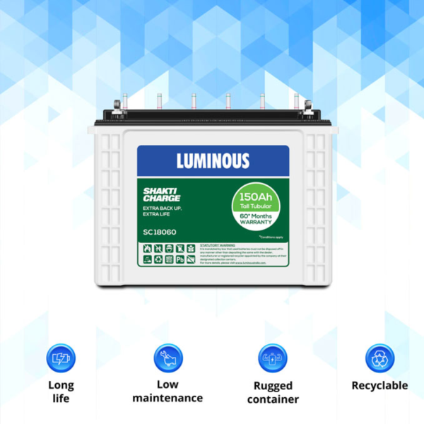 Shakti Charge 18060 Luminous Battery - Image 2